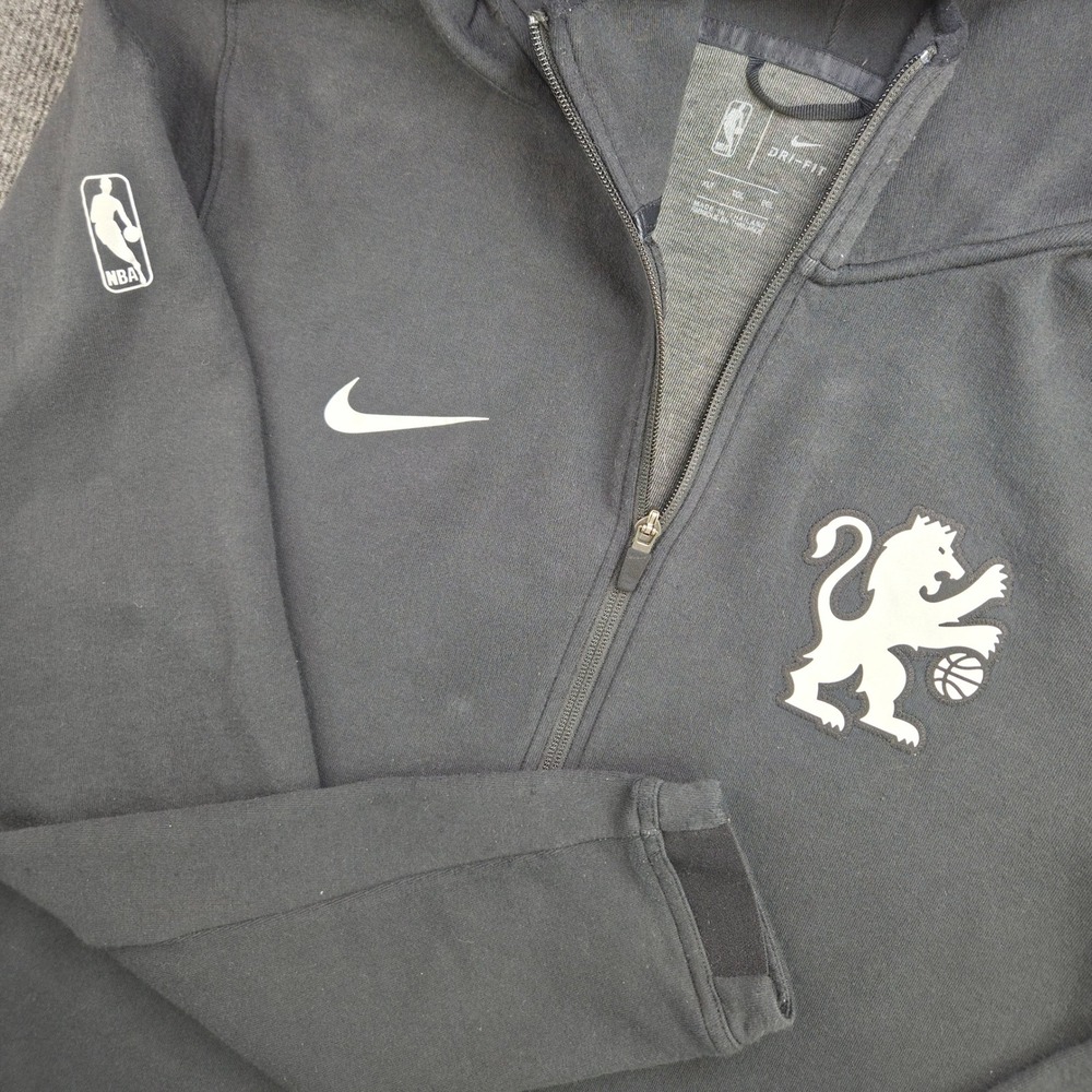 Nike NBA Lion Hoodie Mens XLT Black Dri-FIT Full Zip Athletic Streetwear Jacket